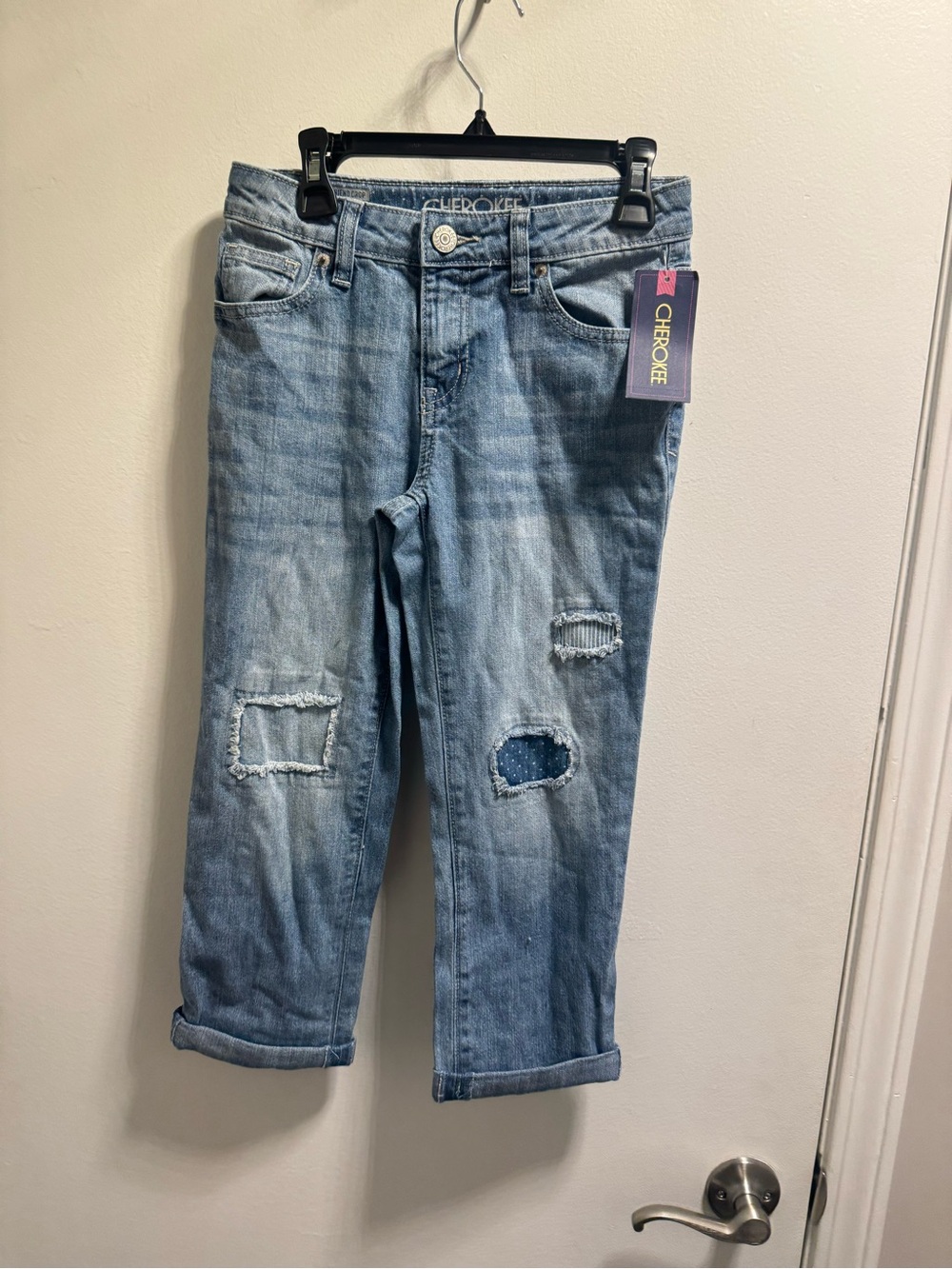 *Cherokee Light Blue Distressed Kids Jeans
